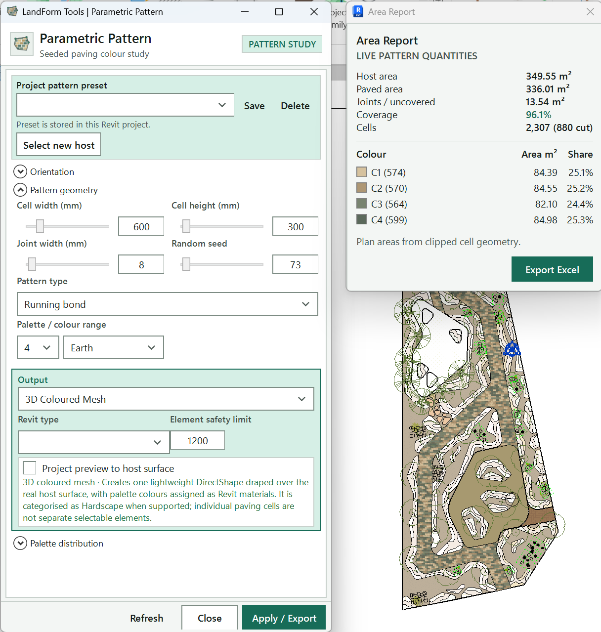 Parametric Pattern: Parametric Pattern window